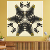 幾何学的抽象化 キャンバスプリント (インサイチュ (リビング))