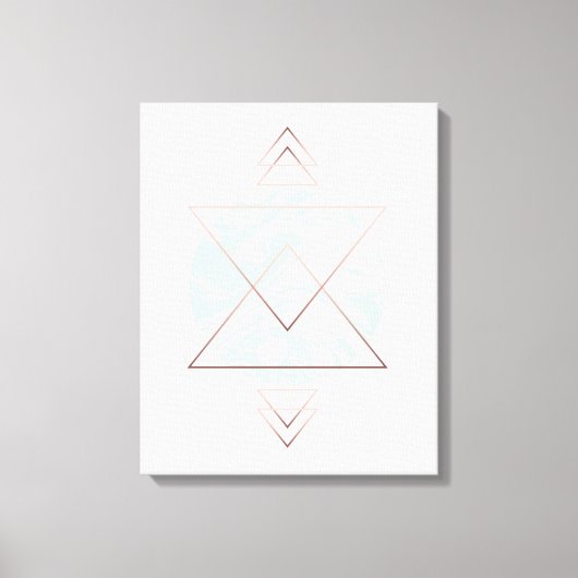 幾何学的抽象芸術アートデザイン キャンバスプリント (正面)