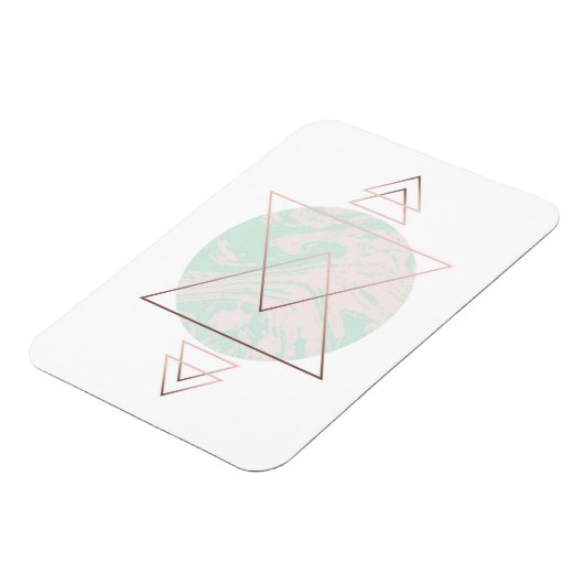 幾何学的抽象芸術アートデザイン マグネット (左側)