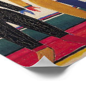 幾何学的抽象芸術アート「スポーツマン」マレヴィチ ポスター (角)