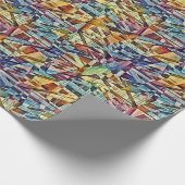 幾何学的抽象芸術アート ラッピングペーパー (角)