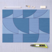 幾何学的抽象芸術アート 薄葉紙 (クラフト)