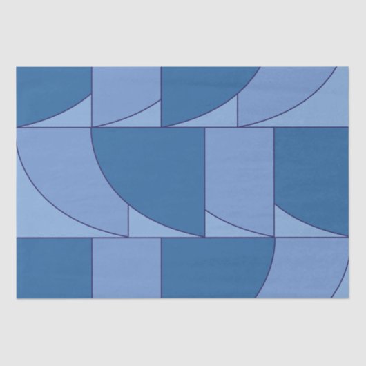 幾何学的抽象芸術アート 薄葉紙 (正面)