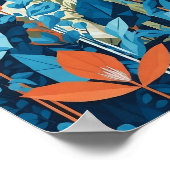 幾何学的抽象芸術ガーデン, ai art, DOWNLOADABLE, ポスター (角)