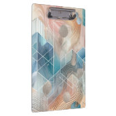 幾何学的抽象芸術クリップボード – モダンデザイン クリップボード (右)