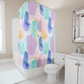 幾何学的抽象芸術シャワーカーテン シャワーカーテン (インサイチュ)