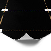 幾何学的抽象芸術シームレスな繰り返しヴィンテージまたは ポスター (角)