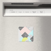 幾何学的抽象芸術スカンジデザイン マグネット (インサイチュ (食洗機))