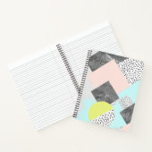 幾何学的抽象芸術スキャンディデザイン ノートブック (内部)