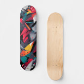 幾何学的抽象芸術スケートボーはっきりしたド – アモダンート スケートボード (正面)