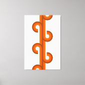 幾何学的抽象芸術ストライプ波融合アートパターン キャンバスプリント (正面)