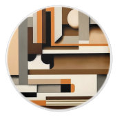 幾何学的抽象芸術セラミックノブ セラミックノブ (正面)