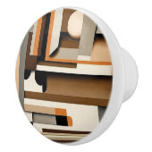 幾何学的抽象芸術セラミックノブ セラミックノブ (右)