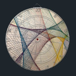 幾何学的抽象芸術ダーツボード ダーツボード<br><div class="desc">この幾何学的モダン抽象芸術ダーツボードを使用してゲームルームまたはオフィスにツイストをもたらす。交差する鮮やかカラフルラインのデザインを備え、機能的なゲーム盤と目を引くデコールピースを兼ね備えている。ダーツ愛好家のカジュアル贈り物としてユニークまたはゲームに最適な、このダーツボードは耐久性とスタイルのための材料高品質から作られている。</div>