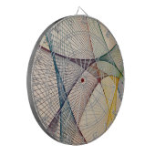 幾何学的抽象芸術ダーツボード ダーツボード (正面左)