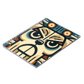 幾何学的抽象芸術ドッグ顔手帳 ノートブック (左側)