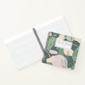 幾何学的抽象芸術パステルノートブック ノートブック (内部)