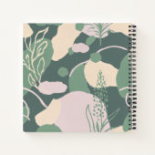 幾何学的抽象芸術パステルノートブック ノートブック (裏面)