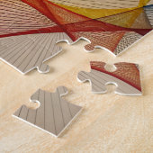 幾何学的抽象芸術パズル-カラフルおもしろい ジグソーパズル (側面)