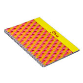 幾何学的抽象芸術パターンスパイラルフォトノートブック ノートブック (右側)