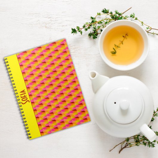 幾何学的抽象芸術パターンスパイラルフォトノートブック ノートブック