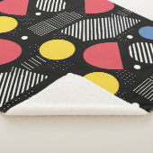 幾何学的抽象芸術パターン シェルパブランケット (3/4)