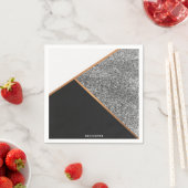 幾何学的抽象芸術パターン スタンダードカクテルナプキン (インサイチュ)