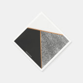 幾何学的抽象芸術パターン スタンダードカクテルナプキン (角)