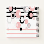 幾何学的抽象芸術パターン ノートブック (裏面)