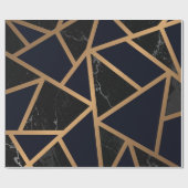 幾何学的抽象芸術パターン ラッピングペーパー (フラット)