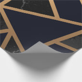 幾何学的抽象芸術パターン ラッピングペーパー (角)