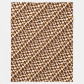 幾何学的抽象芸術パター伝統的ン フリースブランケット (正面)