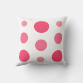 幾何学的抽象芸術ピンク、ホットピンク、明るい赤紫色! クッション (裏面)