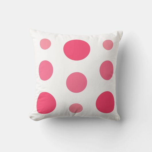 幾何学的抽象芸術ピンク、ホットピンク、明るい赤紫色! クッション (正面)