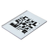 幾何学的抽象芸術ブロックノートブック ノートブック (左側)