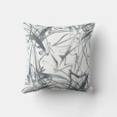 幾何学的抽象芸術ミニマル形状モダンデザインTh クッション (裏面)