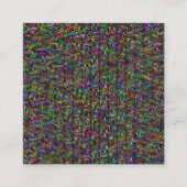 幾何学的抽象芸術モザイクアート スクエア名刺 (正面)