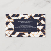 幾何学的抽象芸術モザイク 名刺 (裏面)