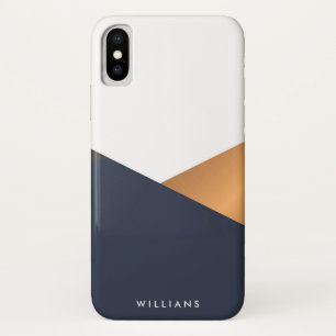 幾何学的抽象芸術モザイク iPhone X ケース