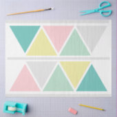 幾何学的抽象芸術モダンの色ブロックの分離 薄葉紙 (クラフト)