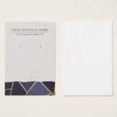 幾何学的抽象芸術モダンイヤリングディスプレイカード (正面&裏面)