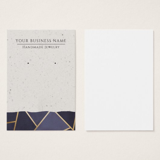 幾何学的抽象芸術モダンイヤリングディスプレイカード (正面&裏面)