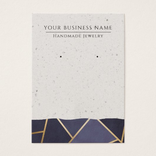 幾何学的抽象芸術モダンイヤリングディスプレイカード (正面)