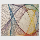 幾何学的抽象芸術ラップ紙 ラッピングペーパー (フラット)