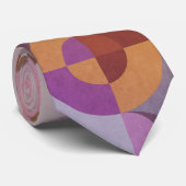 幾何学的抽象芸術レトロ円エレガントカラフル ネクタイ (ロール)