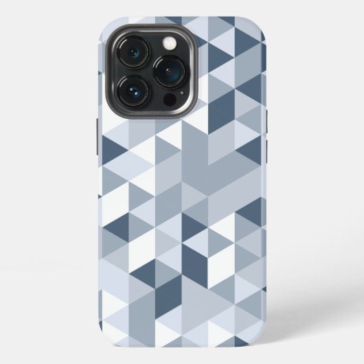 幾何学的抽象芸術三角形パターンiPhoneケース iPhoneケース (裏面)