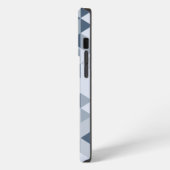 幾何学的抽象芸術三角形パターンiPhoneケース iPhoneケース (左側面)