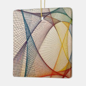 幾何学的抽象芸術休日オーナメント セラミックオーナメント (左)