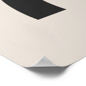 幾何学的抽象芸術個人ミニマルモダンリスト ポスター (角)