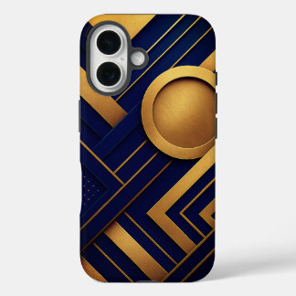 幾何学的抽象芸術合成 iPhone 16ケース